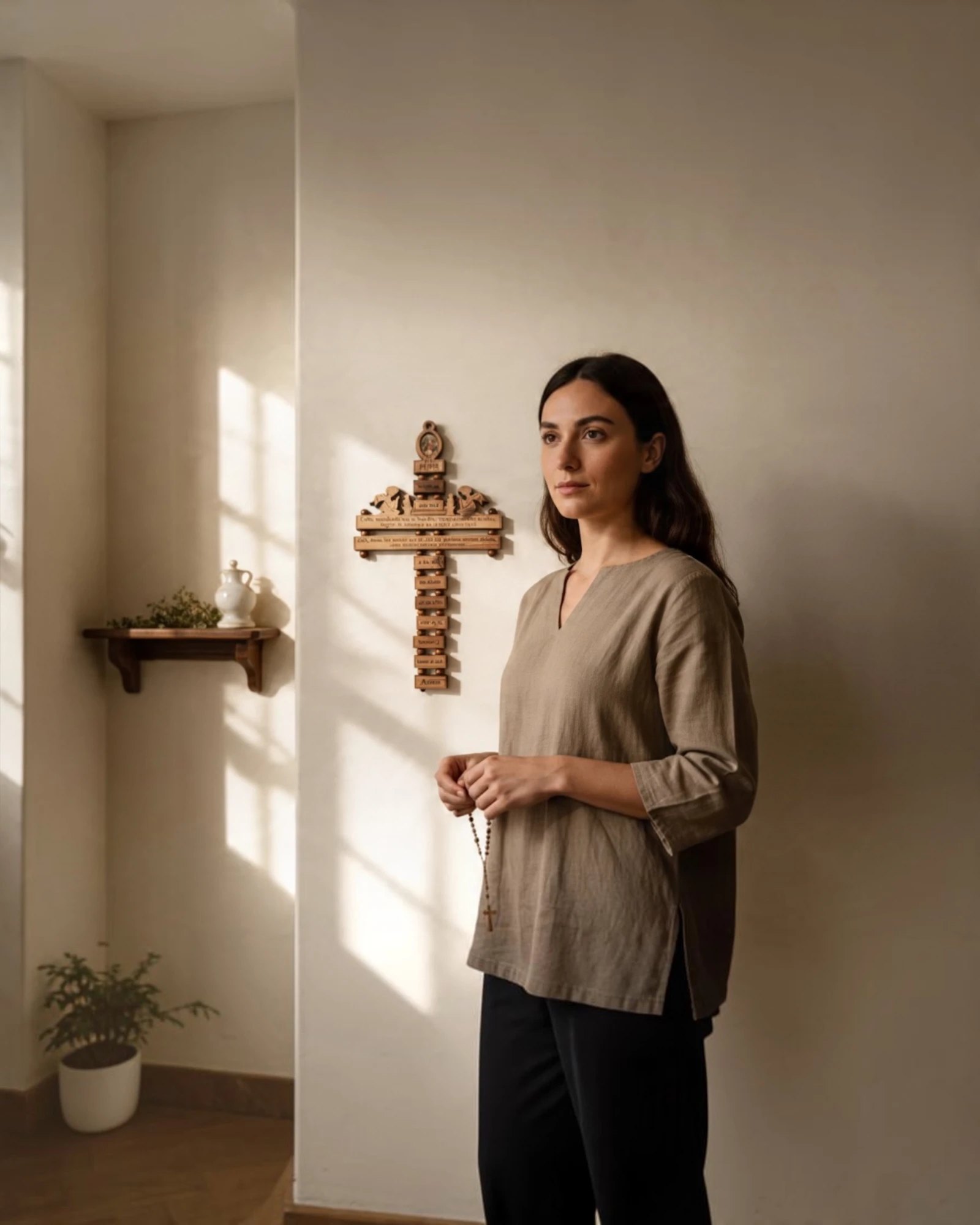 Padre Nuestro Hanging Cross (Spanish)